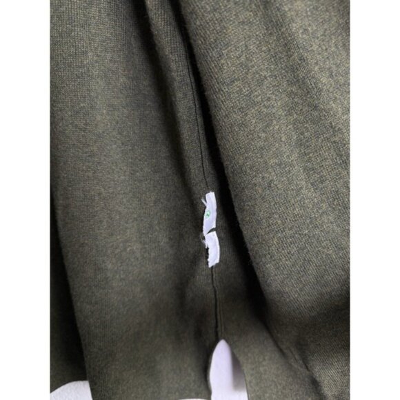 J.Crew Women Large Chelsea Sweater Blazer Shawl Collar Open Front Olive Cardigan - Picture 9 of 10